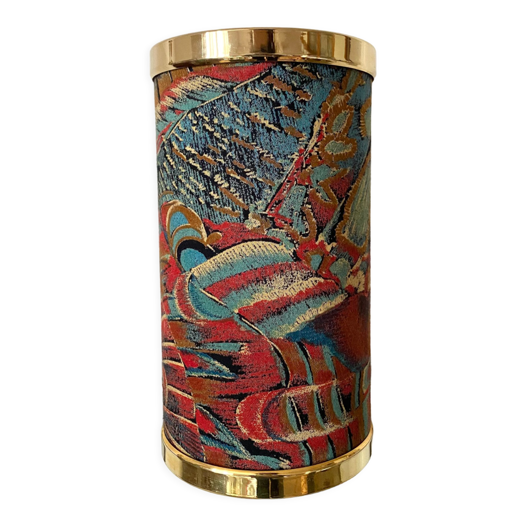 Seau à Champagne Isotherme Vintage ASE - Habillage Cuir Et Alu - Avec Poignée