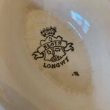 Longwy porcelain sauceboat, Blois model