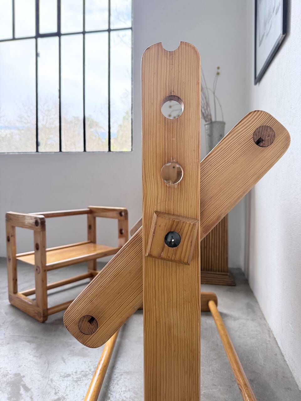 Bureau et chaise enfant pin Bauhaus
