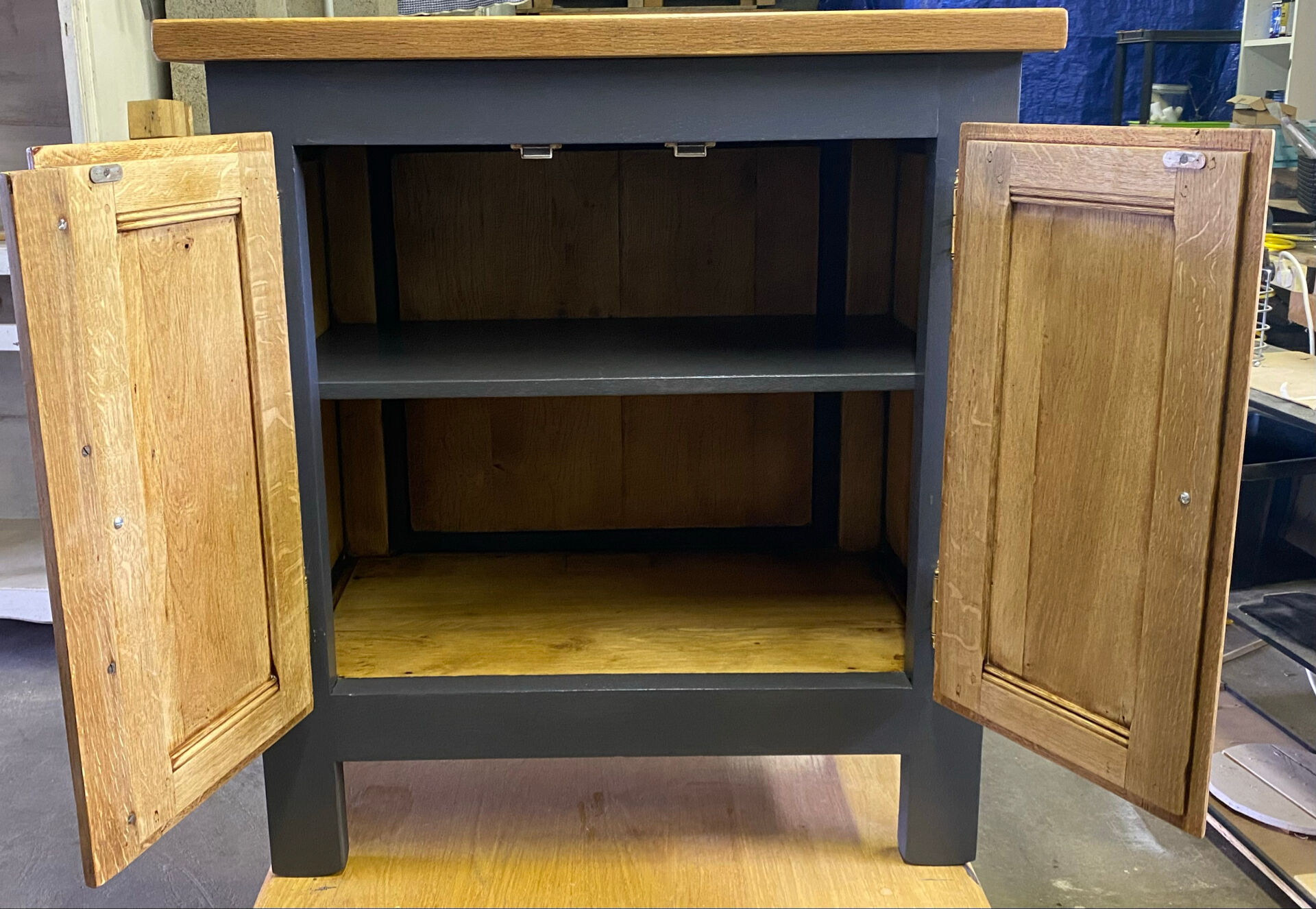 Low oak buffet refurbished – Chic Country / Modern Style