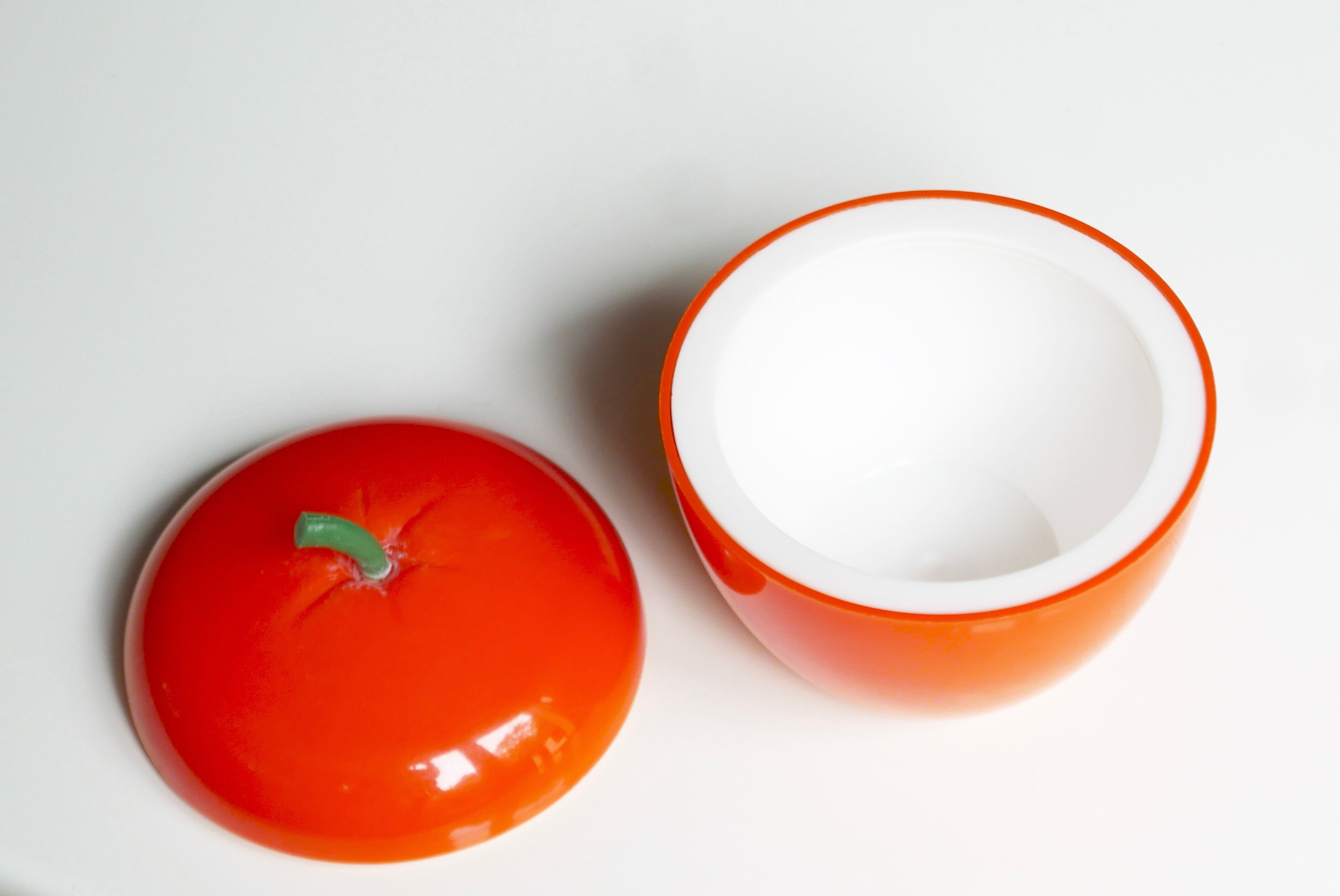 Ice bucket, orange apple, 70s