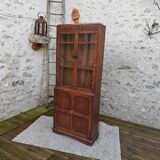 Oak display cabinet bookcase