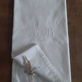 Old monogrammed table C B