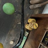Wall coat rack with 4 wooden balls