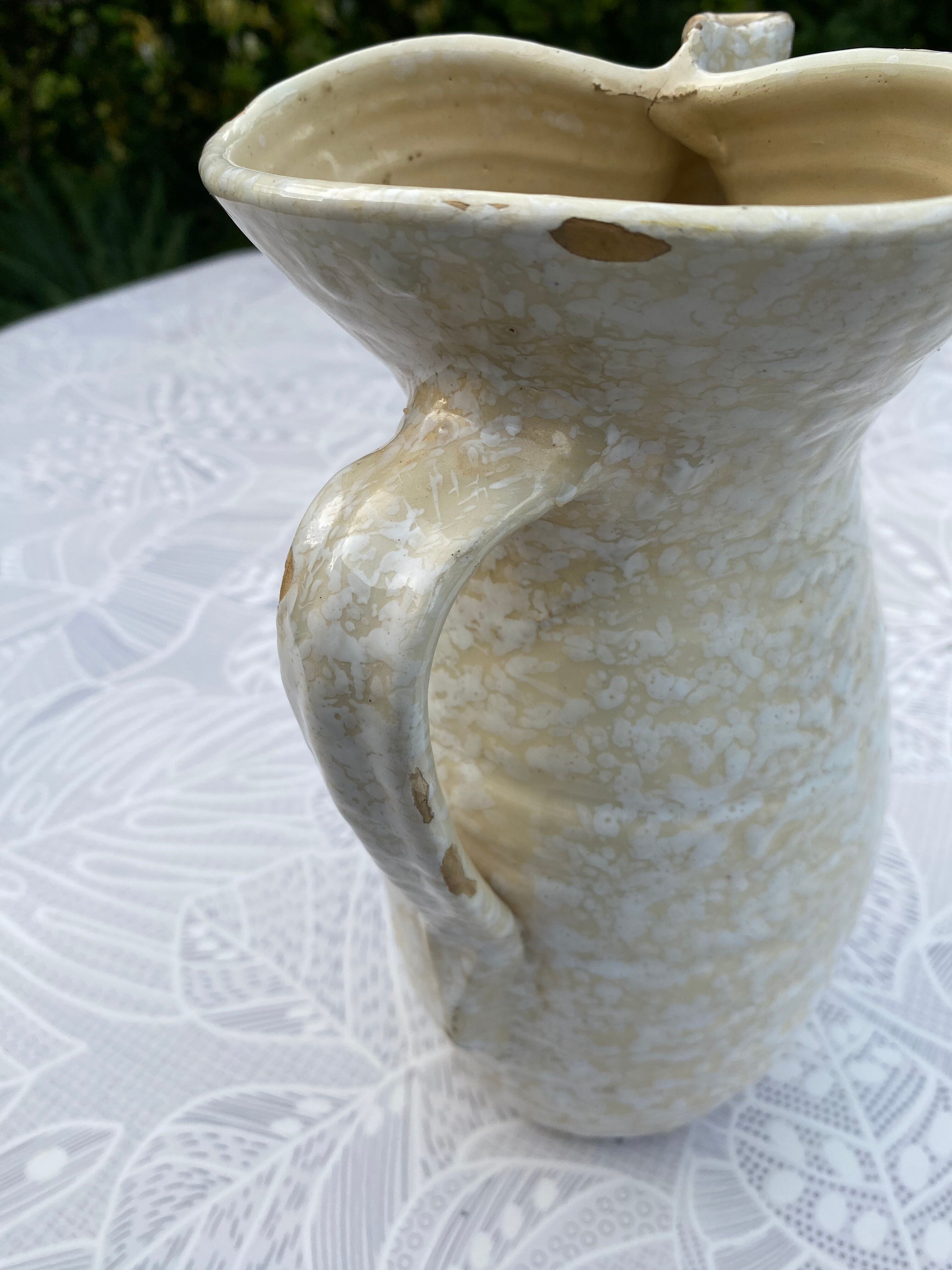 Vintage Ceramic Jug / Pitcher Sanguino Toledo Spain