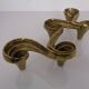 Large Brutalist Bronze Candleholder by Michael Harjes, 1960s