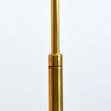 Lamppost / adjustable guided 1970s vintage gilded brass