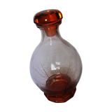 Small carafe art deco pink glass
