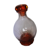 Small carafe art deco pink glass