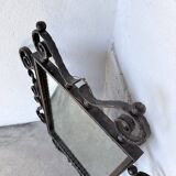 Brutalist wrought iron mirror 1940