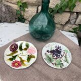 Assiettes Barbotine