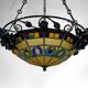 Lustre Art Déco en fer forgé par Augustin Louis Calmels, France, Circa 1920