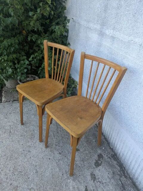 Pair of bistro chairs