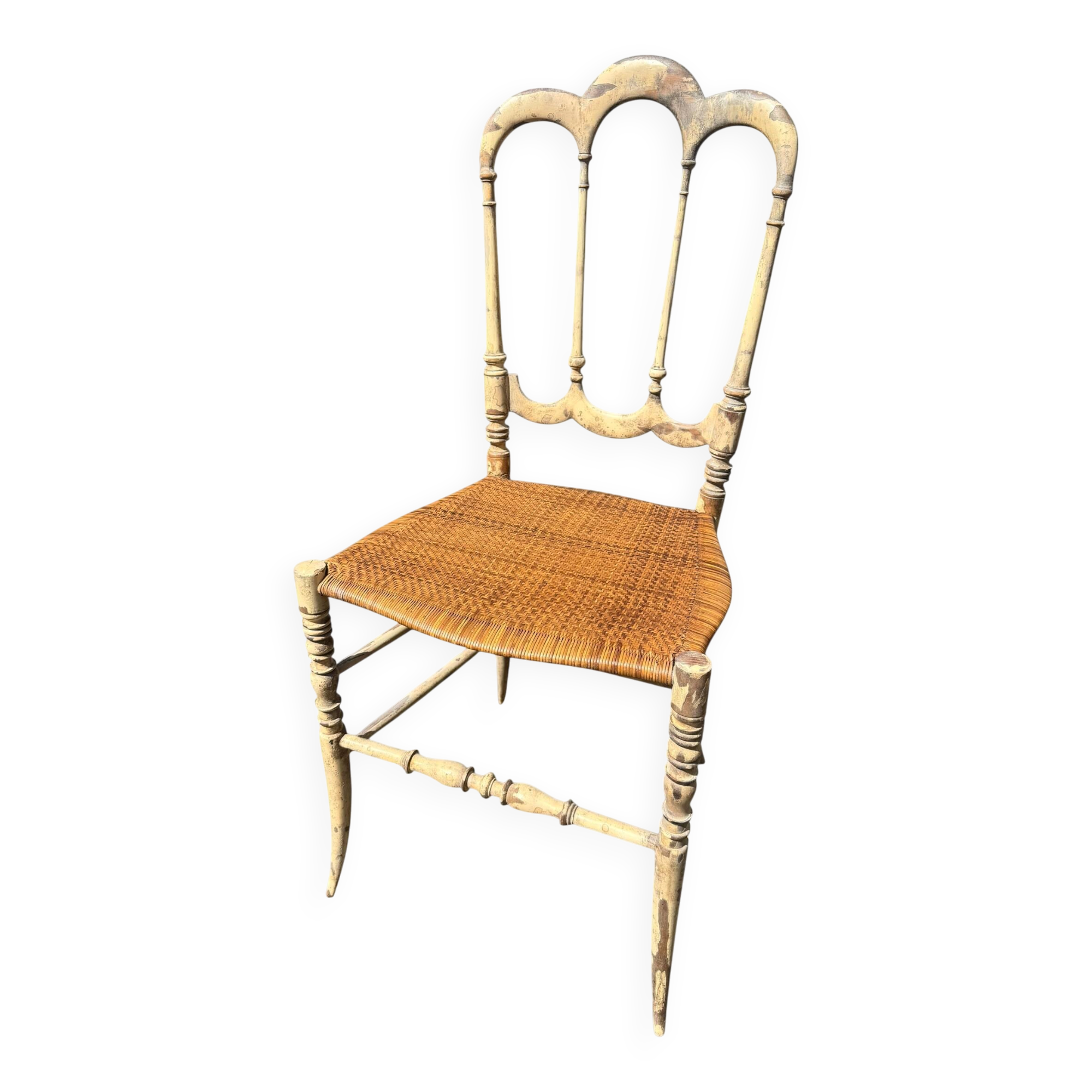 Italian Chiavari chair with patina – Rocca – 1960s