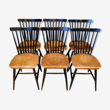 Lot de 6 Chaises design IImari Tapiovaara