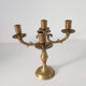 Antique brass candlestick 4 branches
