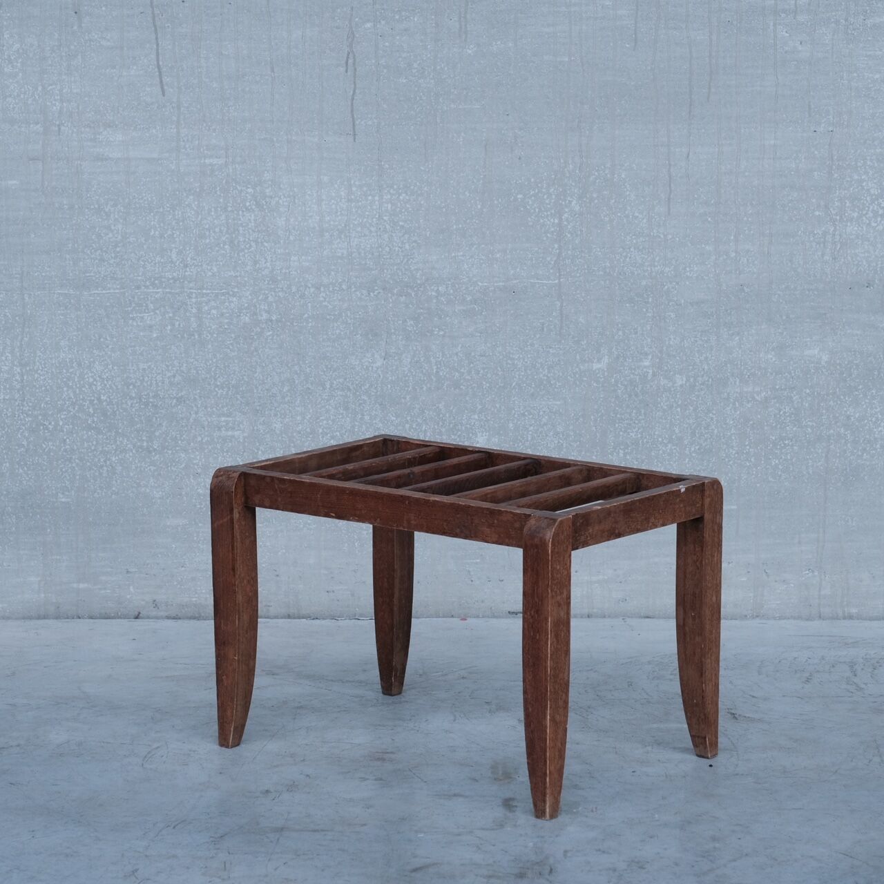 French mid-century wooden luggage racks