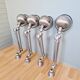 Lot de 4 lampes industrielle Jieldé en acier brossé, 3 bras