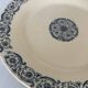 Lot 4 assiettes plate terre de fer bleu faïence ancienne - terre de fe