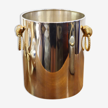 Vintage champagne bucket Lancel, France 1970's