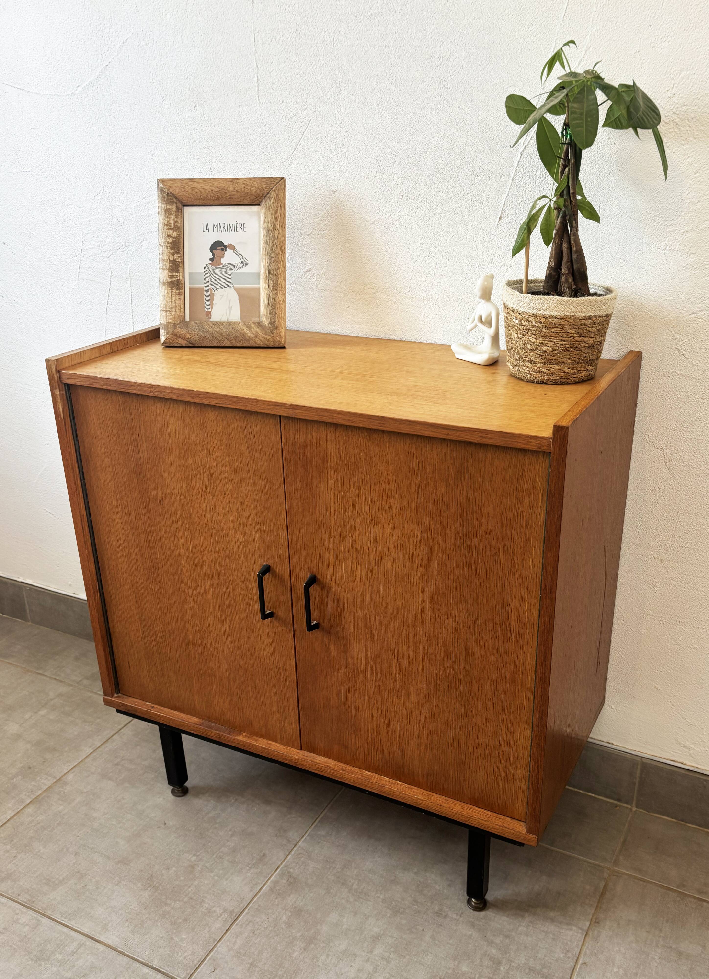 Buffet vintage en chêne, années 60