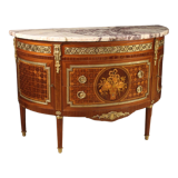 Half-moon dresser with marble top from the XXth century