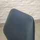 Set of Four Vintage Kitchen Chairs, Night Blue Leatherette with Chrome. 60s