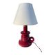 Burgundy ceramic lamp