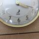 Mechanical alarm clock "jaz" brass and vinyl, swivel 50s 60s