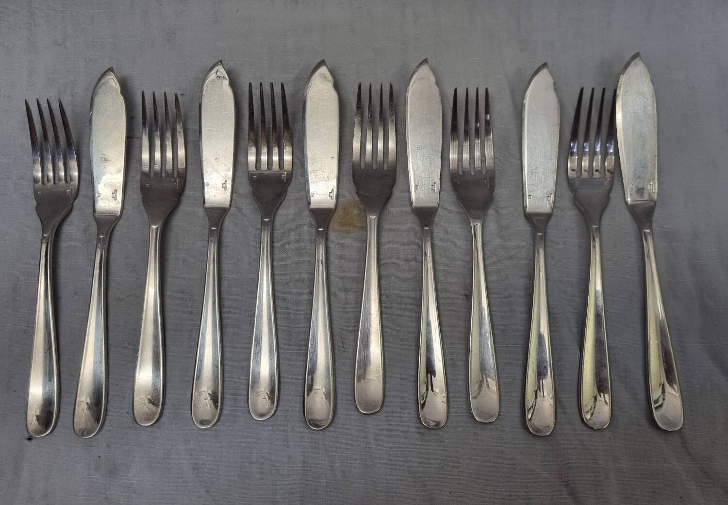 Christofle Art Deco fish cutlery