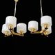 Three-armed chandelier by hans agne jakobsson ab markaryd sweden marked 1960.