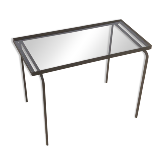 Table d’appoint moderniste en fer forgé
