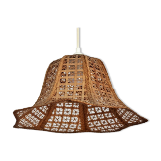 Wicker hanging lamp