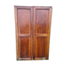 Pair of sober walnut doors