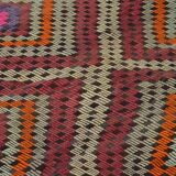 Grand kilim vintage d'Usak, 293 x 198 cm, laine 100 %, tissé à la main – un