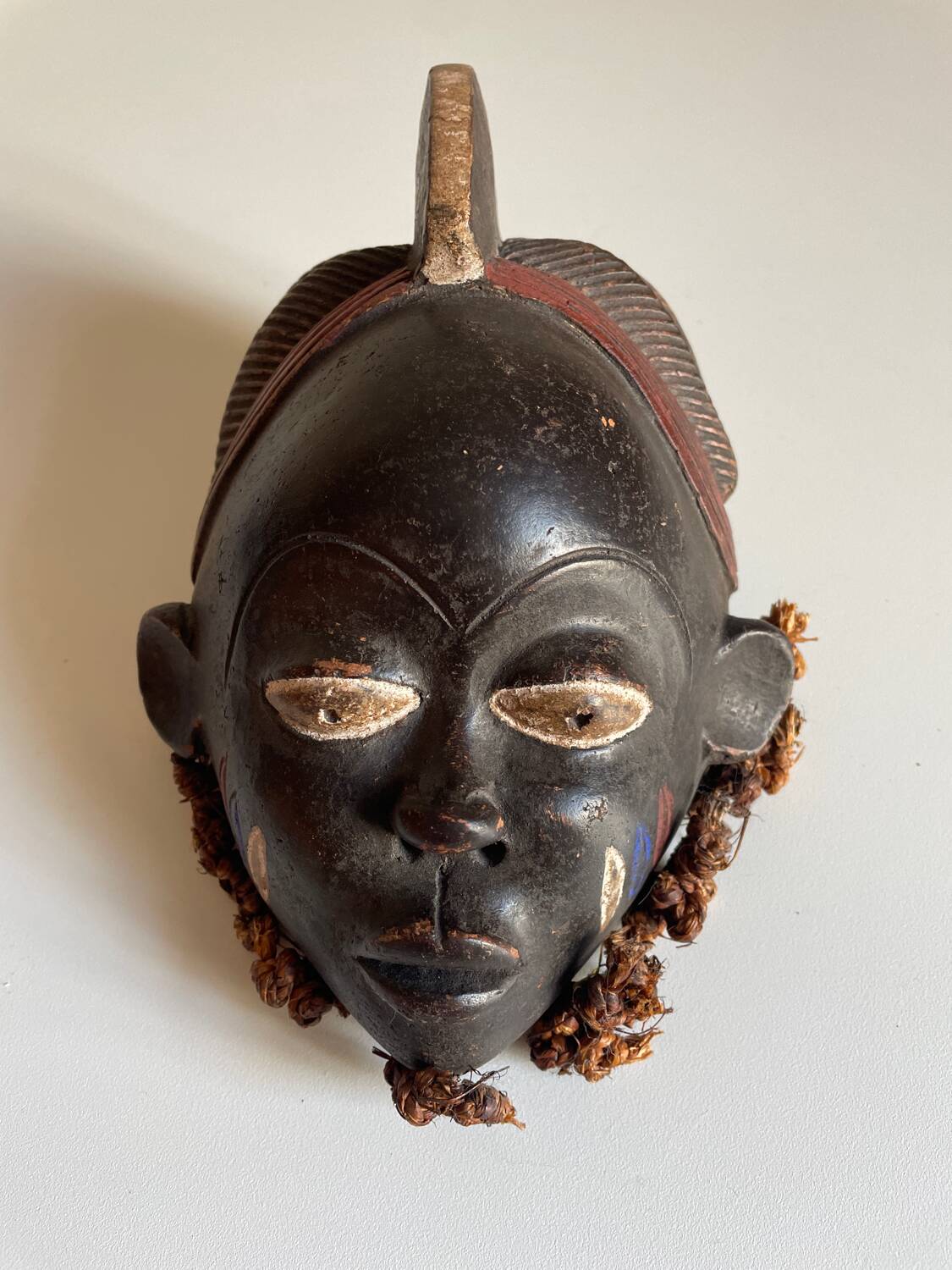 African ceramic mask Punu Gabon