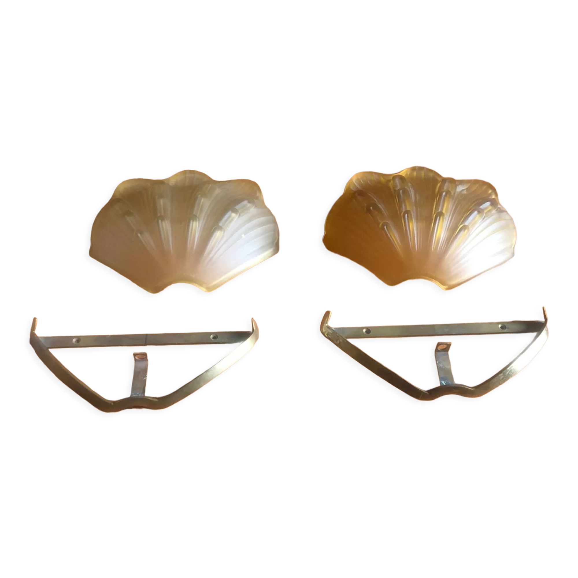 Pair of art deco wall sconces