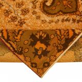 Overdyed Wool Vintage Handmade Carved Rug 168 cm x 282 cm