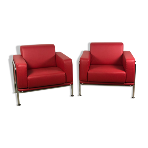 Paire de fauteuils vintage modèle