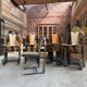 Set of 24 Baumann chairs from the 80s