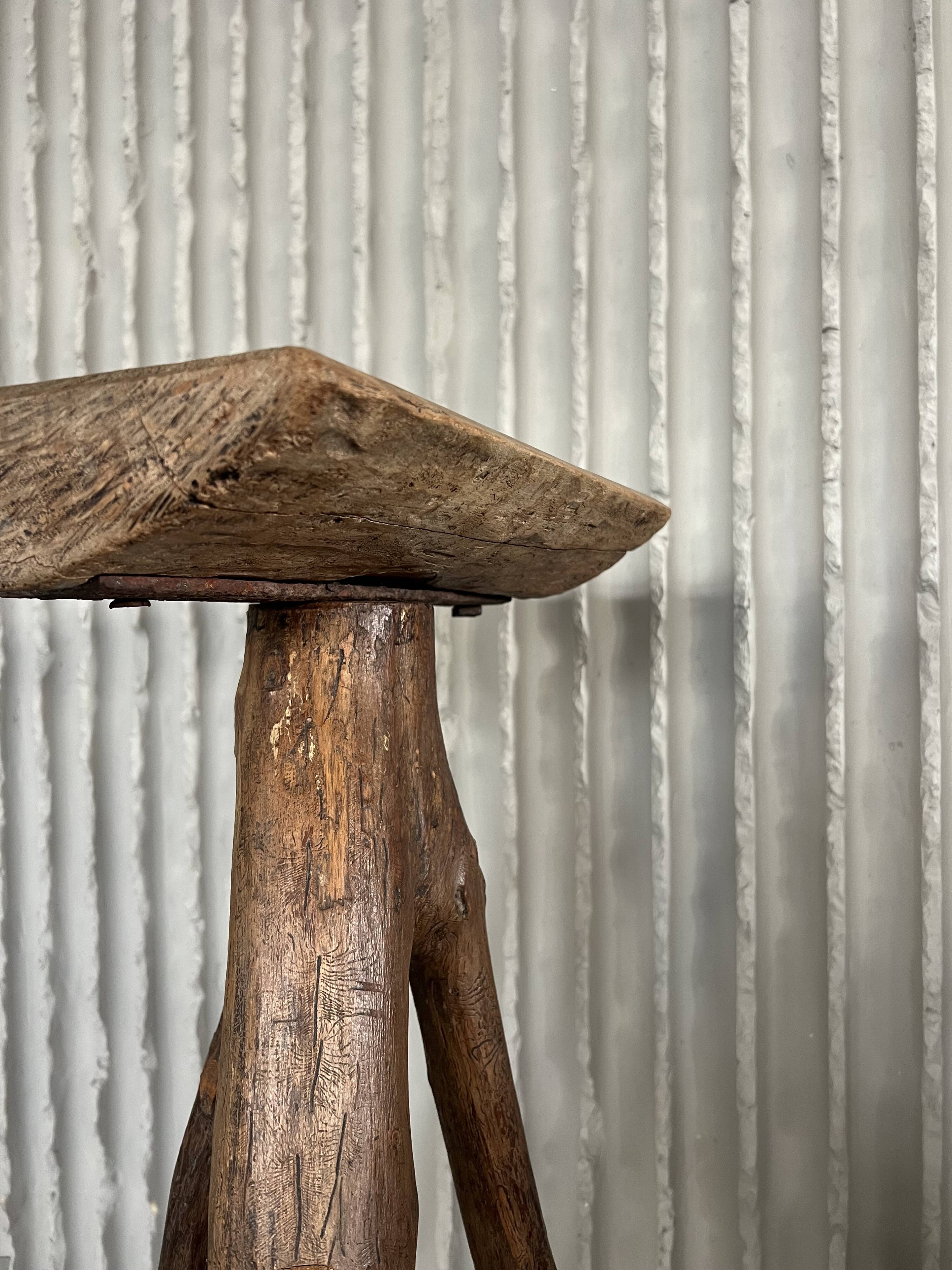 High French wooden side table