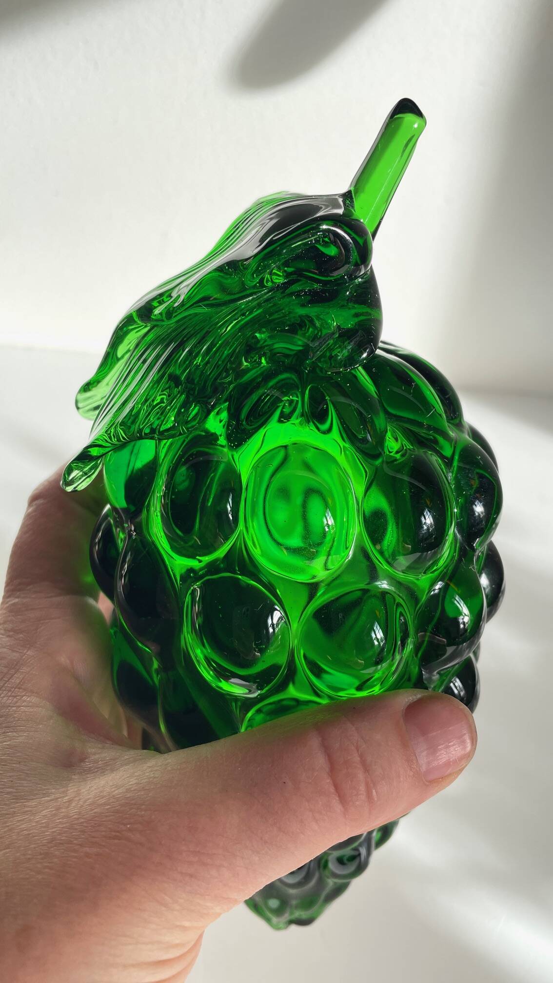 Grappe de RAISIN Verre Vert VINTAGE