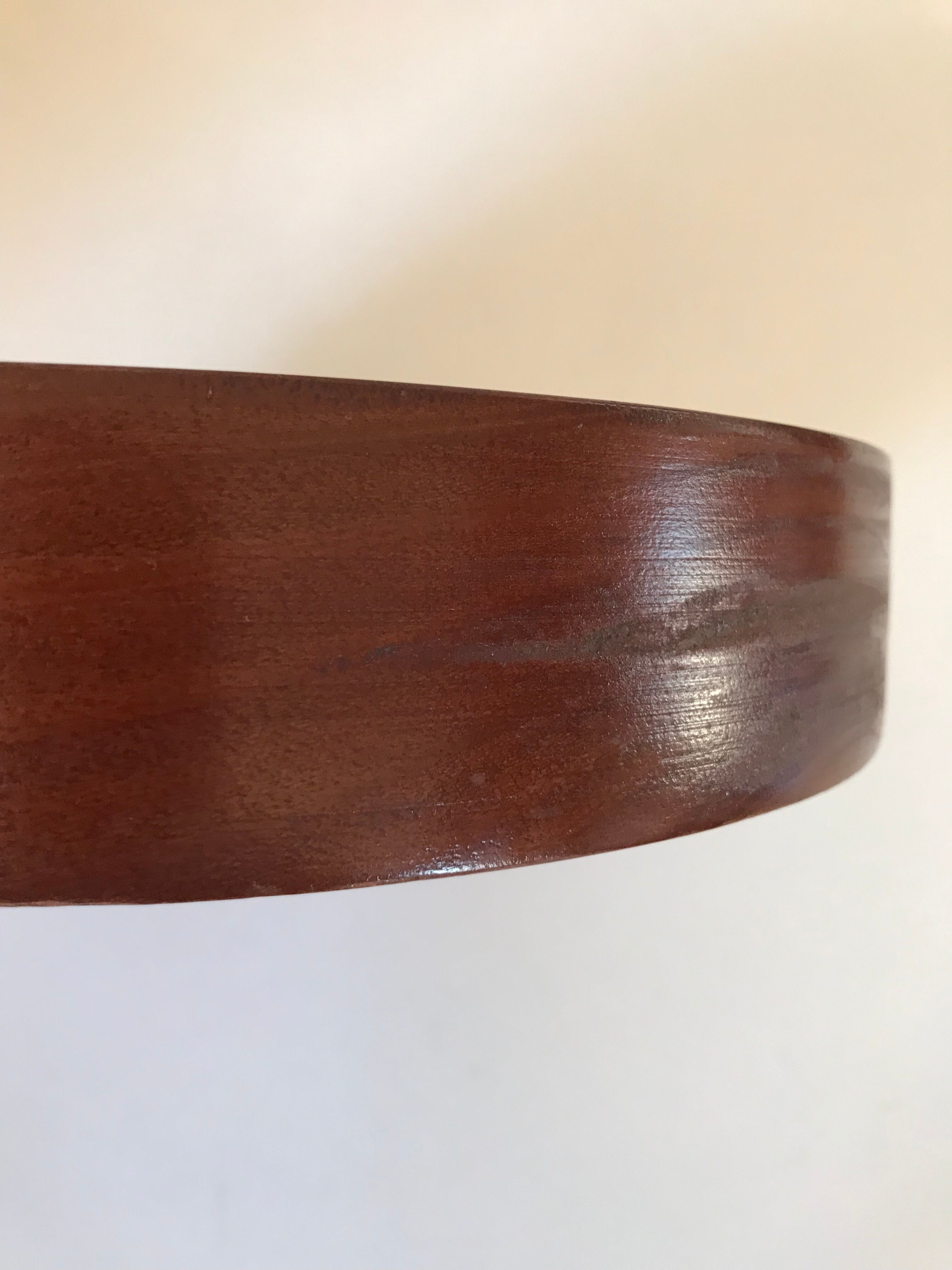 Empty vintage teak pocket 70s