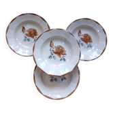 4 vintage deep plates from Digoin Sarreguemines 200894