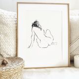 Charcoal painting