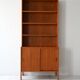Vintage Scandinavian Teak Bookcase with Exposed Joinery