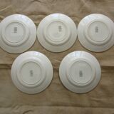 Lots of 5 plates a dessert faiencerie de castres