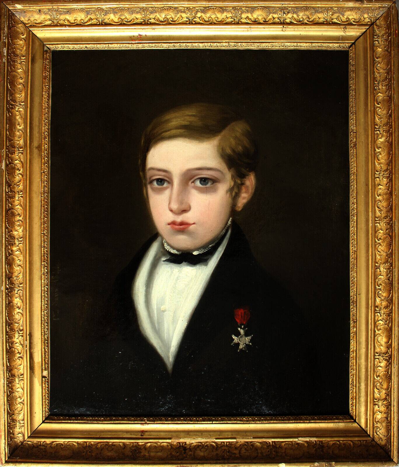 Portrait d'enfant, 1840, Öl auf Leinwand, Gerahmt