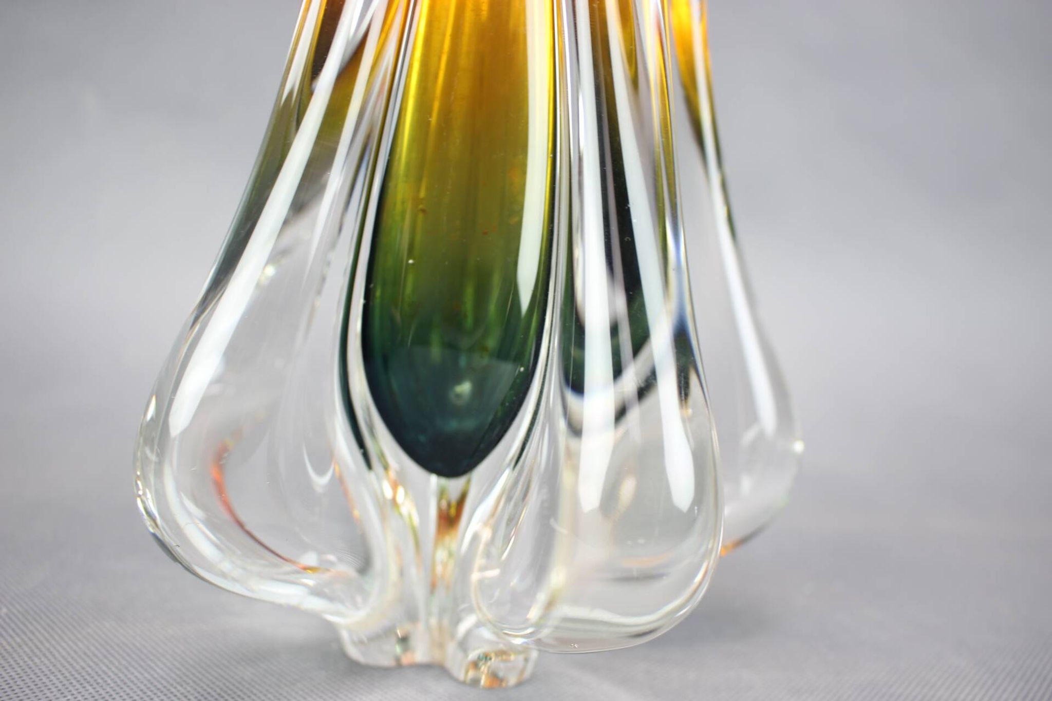 Bohemian art glass vase by Josef Hospodka for Chřibská Glassworks, 1960s