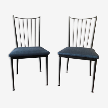 Duo of chairs Colette Gueden 50s